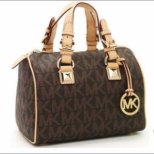 Michael Kors Grayson MK print handbag
